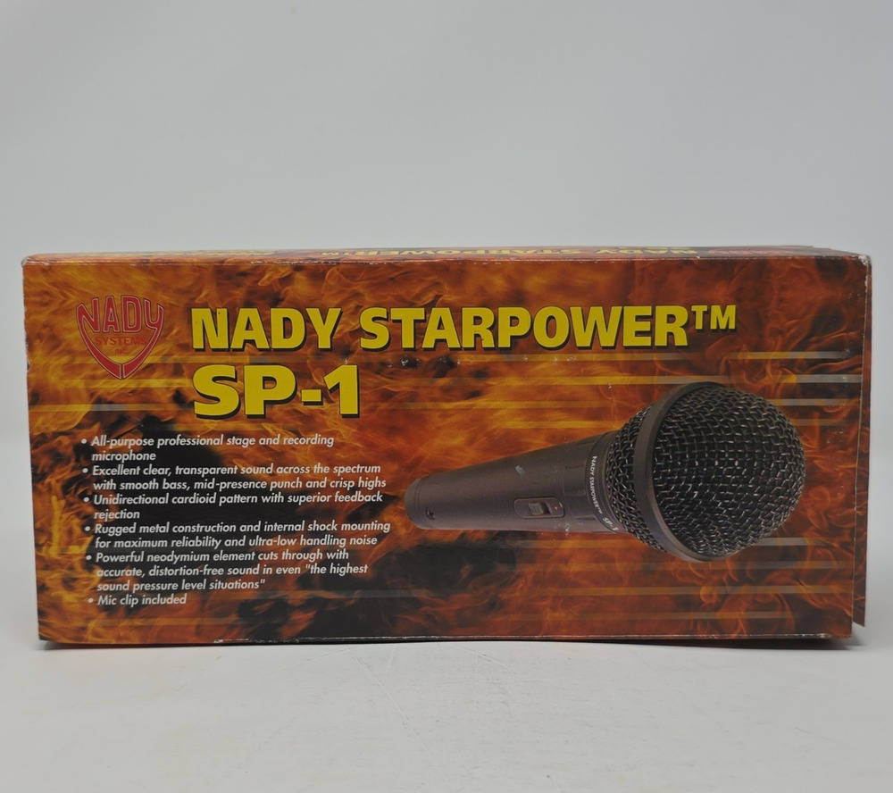 Nady Starpower SP-1 Wired Dynamic Cardioid Mic w/ On/Off Switch, Clip, Pouch